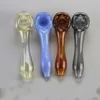 4.1 Inch/10.5cm Skull head Smoking Pipe Pyrex Glass Oil Burner Pipe Bubbler Hand Spoon Pipes Mini Heady Free Type Portable Tobacco Tools