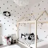 Gold Silver Polka Pot Stickers muraux Gold Circle Mur Wall pour les enfants Salle Home Decor Stickers Diy Stickers For Baby Nursery Room