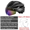 Caschi da ciclismo BOLER Casco Uomo Donna LED Light Road Mountain Bike Lente rimovibile Equitazione Bicicletta con occhiali 231213