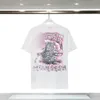 T-shirt firmata per uomo e donna, tessuto in puro cotone dello stesso stile, T-shirt con motivo lettera hip-hop alla moda, top estivo ampio e traspirante