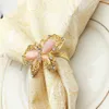 10pcs High-end Butterfly Napkin Ring Diamond Alloy Napkin Buckle el Banquet Wedding Decoration228C