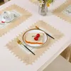 Table Mats European Style Rural Embroidered Tablecloth Dining Mat Hollowed Out Tray Vase Decorative Cover Cloth Art