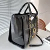 Large Capacity Women Designer Leather Beach Shopping Bag with Top Handle Multi-style Gold Letters Metal Hardware Matelasse Chain 37x30cm Tote Shoulder Handbag