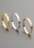Modeontwerper Ring Klassieke roestvrijstalen sieraden Goud Liefde Getrouwd Verlovingspaar Ring voor vrouwen Heren2505417