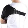 Yosoo USB зарядка с подогревом, регулируемый неопреновый бандаж на одно плечо, подушка для холодной терапии, защита спины3334573