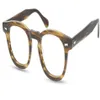 Progettista di marca Montatura per occhiali Rotonda Miopia Occhiali Occhiali da vista Occhiali da lettura retrò Stile americano Uomo Donna Montature per occhiali244c