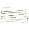 Pendentif Colliers Mode Punk nouveauté chaîne de corde en acier inoxydable pour Airpods pendentifs Anti-chute cadeau Collares De Moda Mujer Envio Gratis