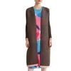 Dames Trenchcoats Miyake Origineel Ontwerp Dunne Jas 2024 Herfst en Lente Hoogwaardige Geplooide Ultradunne Colorblocking