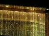 RGB 300 lysdioder 3M3M LED Waterfall Outdoor String Light Christmas Wedding Party Holiday Garden LED Curtain Lights Decoration AC110V6299784