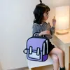 Zaino INS 2D Disegno Cartoon Borsa da scuola impermeabile di grande capacità 3D Cute Kawaii Bambini Bambini Studente Zainetto Regali