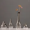 Vases Flower Vase Desktop Ornaments Plant Pots Home Decoration Electroplating Glass Wedding Gifts