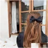 ألعاب أخرى إكسسوارات الشعر رأس الرأس Bow Scrunchie Clip Clip Women For Baby Girls Hairbands Bandeau Femme Pour C Dhrsw