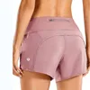 lu-22 Womens Yoga Shorts Outfits With Exercise Fitness Wear lu Short Pants Girls Running Elastic Pants Sportswear Pockets