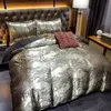 Sängkläder sätter lyx Jacquard sängkläder set king size duvet cover säng euro täcke en enda dubbel hemtextil täcke hög kvalitet för vuxna 231212