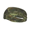 Bérets personnalisé noir motif de camouflage athlétique bandeau femmes hommes antidérapant absorbant armée militaire camouflage bandeaux en cours d'exécution