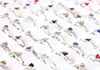 QianBei 50pcs set Whole Mixed Lots Shiny Crystal Rhinestone Rings Kid Children Engagement Wedding Bridal Finger Ring Jewelry1981313109167