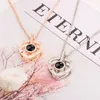 Tennis Graduated 100 Languages I Love You Project Necklace with Rotating Rose Gift Box 2023 New Creative Design Romantic Luxury Jewelry Set 231213