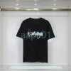 高級デザイナーメンズTシャツシンプルレタープリントサマーショートスリーブファッションブランドプルオーバーレディースルーストップブラックホワイト黄色カーキアジアン