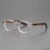 Moda óculos de sol quadros jacqus vintage óculos ópticos para homem zephirin série feito à mão no japão tartaruga acetato miopia eyegla278f