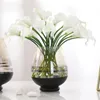 Decorative Flowers Wreaths 105Pcs Fake Calla Lily Artificial Flower Decorations for Home 37cm Wedding Bridesmaids Bouquet 231213