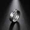 Fashion Simple Stainless Steel Couple Ring for Men Women Casual Finger Rings Jewelry Engagement Anniversary Gift215D