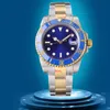 MENS Titta på klassisk lyxdesigner Automatisk rörelse Rostfritt stål Rem 40mm Night Glow Waterproof Sapphire Glass Watche Man Mechanical Automatic Watches AAA