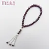 Charm Armbanden 50 stks/partij Roze Moslim Kristal Vrouwen Mannen Tasbih Gebed Glazen Kralen Armband Man Islam