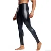 Männer Body Shaper Taille Trainer Bauch 3 Haken Kompression Leder Hosen Shaper Männer High Fashion Fitness Schlank Stretch