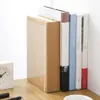 Hooks Rails 1pc Transparent Acrylic Bookend Stand Bookhelf Desktop Decorative Storage Rack265V
