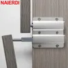 Türschnäpper NAIERDI 10 Stück Aluminiumlegierung Schrank Push to Open versteckter Griff Magnet für Schrankbeschläge 231212