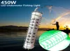 450W Verde LED Isca de luz de pesca 5M Finder Night Fish Lure Lamp 12VDC9628654