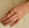 Vintage Women Korean Gold Pearl Charm Finger Irregular Ring Open Adjustable Elegant Wedding Anniversary Gift8232936
