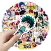 50pcs My Heroes Nagant Anime 방수 PVC 스티커 팩 냉장고 자동차 여행용 노트북 노트북 컵 전화 데스크 자전거 스케이트 보드 케이스.