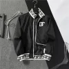 New men's jacket Spring and Autumn men's casual jacket with windbreaker coat affixed to black and white couple waterproof outdoor jacket wit