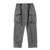 Pantalon pour hommes unisexe printemps vêtements harajuku technologie ample surdimensionné tendance hip hop cargo jogger multi-poches cordon de serrage