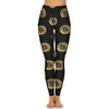 Pantalon actif Crypto Yoga imprimé pièce d'or, Leggings de course, Fitness, Push Up, extensible, Sport, respirant, graphique
