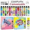 Chiński producent Breze Stiik Mega 2200puffs E papierosy Vape POD ZESTAW VS BANG XXL 2000 PUFFS