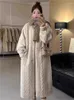 Cappotto sintetico da donna in pelliccia ispessita femminile inverno 2023 visone Aggiungi un cappotto caldo a maniche lunghe monopetto donna