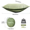 Portaledges Hammocks With Camping Outdoor Garden Anti Mosquito Net Survival Tourist Sleeping Hanging Pop Shelters Full Set Bed 231212