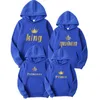 Aile Eşleşen Kıyafetler Lover Tracksuit Kral Kraliçe Baskı Giysileri Baba Mom Kızı Oğul Pullover Parenchild Kıyafet Sweatshirt 231212