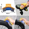 Gruppi bici Pulitore catena Kit di pulizia portatile per ciclismo Spazzole per bicicletta Set Strumento di riparazione lavaggio per motociclette da strada di montagna 231212