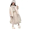 Manteau en duvet pour fille, veste en coton, épais, occidentalisé, tendance, hiver 2023
