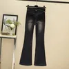 Jeans pour hommes 2023 Femmes et hommes Pantalons en denim évasés à taille haute Vintage Stretch 90s Streetwear Loose Straight Tie Dye Pantalon C228 231213