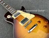 Vintage Sunburst LP standaard elektrische gitaar mahoniehouten body Flame esdoorn top alle kleuren zijn beschikbaar gratis verzending Guitarra