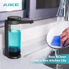 Liquid Soap Dispenser AIKE Automatic Liquid Soap Dispenser For Hands Washing Kitchen Liquid Soap Dispenser Chargable USB Smart Dispenser For Soap 231213