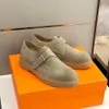 Mocasines de piel de vaca de diseño de lujo para hombre Zapatos informales