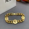 Versages di gioielli firmatiTemperamento Celebrity Palace Hip Hop Premium placcato oro Testa di bellezza Bracciale cubano Collana bracciali donna di lusso collane da uomo