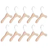 Dog Apparel 10 Pcs Pet Hanger Clothes Rack Wooden Dollhouse Accessory Coat Hangers Supplies