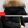 Women's Down Parkas Winter Faux Fur Collar Hooded Mid length Women Thick Cotton Overcoat Warm Outwear Korean Snow Coats Loose Jackets 231213
