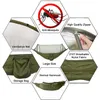 Hamac de camping double Portaledges avec moustiquaire Popup Hamacs de parachute en nylon ultralégers portables Sangles d'arbre 231212